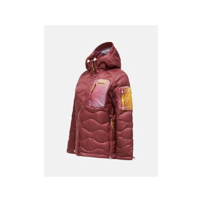 3. PEAK PERFORMANCE W Helium Aop Utility Down Hood Women's Down Jacket, Multicolor