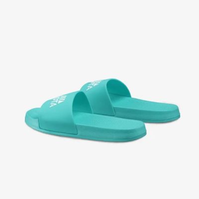 6. Kubota Women's Pool Flip-Flops Basic Turquoise KKB007
