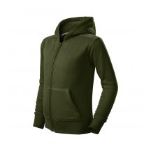 Children's Trendy Zipper Sweatshirt (military)
