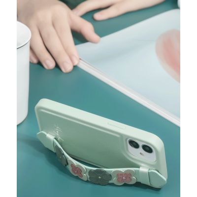 8. Kingxbar Sweet Series case decorated with original Swarovski crystals iPhone 12 mini blue