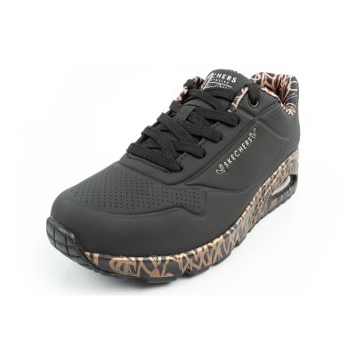 12. Skechers Uno-Loving Love women's sports sneakers fashionable black