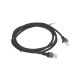 3. PATCHCORD CAT.6 UTP 1.5M BLACK FLUKE PASSED LANBERG 10-PACK