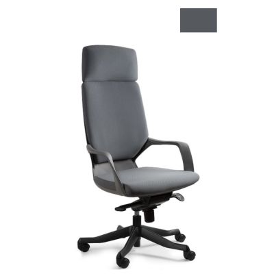 Apollo BL417 slategrey office chair/black