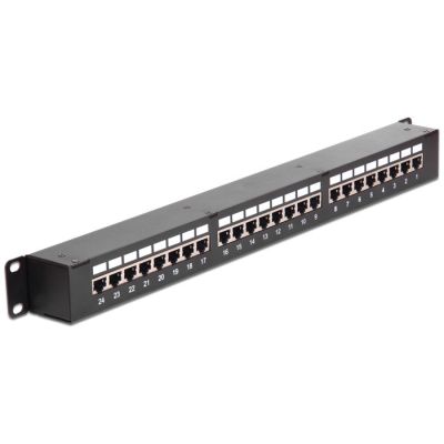 3. Delock 43295 Patch Panel - Cat6 - Rack Mount - 1U - 44 mm - 44 mm