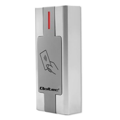 Qoltec Proximity RFID Card and Key Fob Reader | Metal Housing