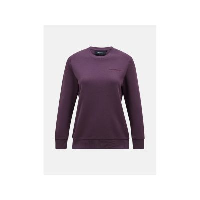 Peak Performance W Original Small Logo Crew Sweatshirt Purple