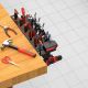 8. MACLEAN WALL ORGANIZER TOOL SHELF MACLEAN WALL ORGANIZER / TOOL SHELF, BLACK, DIMENSIONS 40X14.5X4.6CM, M