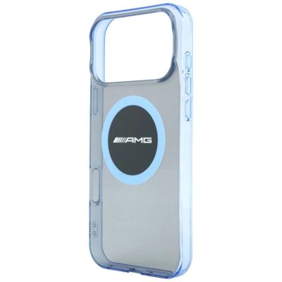 6. Mercedes AMG IML Transparent Bicolor Block MagSafe Case for iPhone 18 Pro Max / 17 Pro Max - Black and Blue