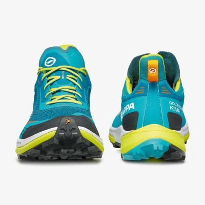 3. Scarpa Golden Gate Kima Rt trail shoes - lake blue/lime