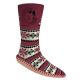 14. GLOVII HEATED SLIPPERS WITH SOCKS, SIZE 40-44, NORWEGIAN PATTERN, BATTERIES AND CHARGING CABLE INCLUDED, GQ5L
