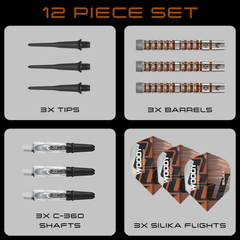 5. Harrows LUKE WOODHOUSE SERIES 3 darts 90% softip