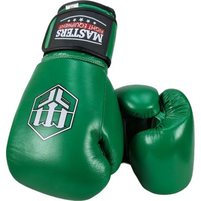 12. RBT-GREENSTRIKE Leather Boxing Gloves 12 oz Green