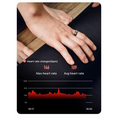 6. Smart Ring RUBICON R6 Deep Gray SIZE-9(US) SMARUB323