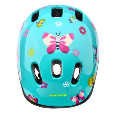 10. METEOR KS06 butterflies children's bike helmet