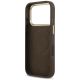 7. Guess 4G Logo Plate MagSafe case for iPhone 17 Pro - brown