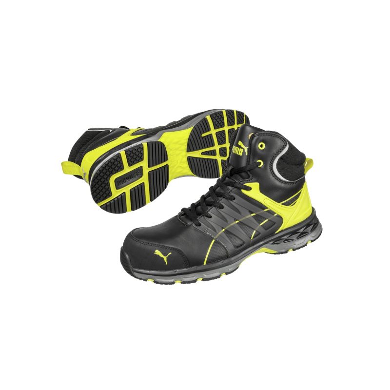 4. Puma Velocity 2.0 Yellow Mid M MLI-S12B1 black shoes