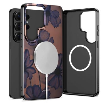 2. Tech-Protect Lamano MagSafe Case for Samsung Galaxy S26 Ultra - Brown and Purple