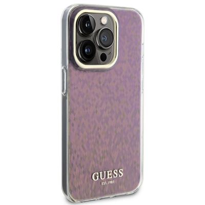 4. Guess GUHCP15LHDECMP iPhone 15 Pro 6.1" pink/pink hardcase IML Faceted Mirror Disco Iridescent