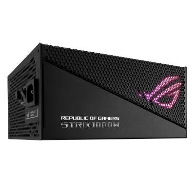 9. ASUS ROG Strix 1000W Gold Aura Edition 20+4 pin ATX power supply module Black