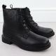 3. Sergio Leone BT25172-S Women’s Black Insulated Leather Worker Boots