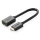 4. Ugreen adapter cable HDMI (female) - mini HDMI (male) 4K 60 Hz Ethernet HEC ARC audio 32 channels 22 cm black (20137)