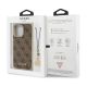 8. Guess GUHCP13LGF4GBR iPhone 13 Pro / 13 6.1 "brown / brown hardcase 4G Charms Collection