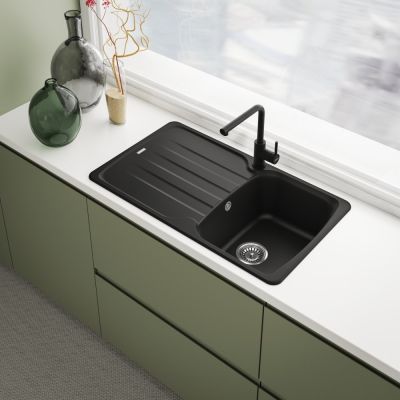 3. Flanke kitchen tap 115.0712.435 L-Line with pull-out spout Matte black