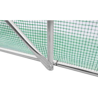 44. GREENHOUSE GARDEN TUNNEL 200x200x200CM PE GREEN STEEL STRUCTURE