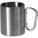 500ML TRAVEL MUG WITH CARABINER, STAINLESS STEEL, REDCLIFFS