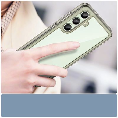 3. Outer Space Case with Gel Frame for Samsung Galaxy S24 FE - Clear Black