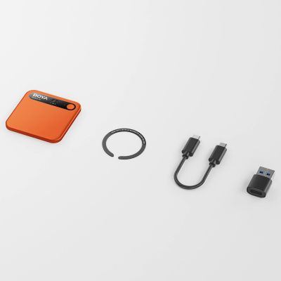 9. BOYA Notra Voice Recorder with AI Transcription - Orange