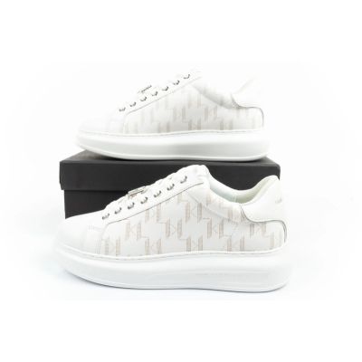 19. Karl Lagerfeld Kapri men's shoes sneakers natural leather white