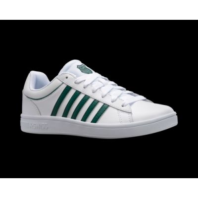 2. K-Swiss men's sneakers COURT WINSTON WHITE/POSY GREEN-M (06154-942-M)