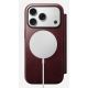3. NOMAD Modern Leather Folio - MagSafe-compatible leather case for iPhone 17 Pro, Horween leather (burgundy)