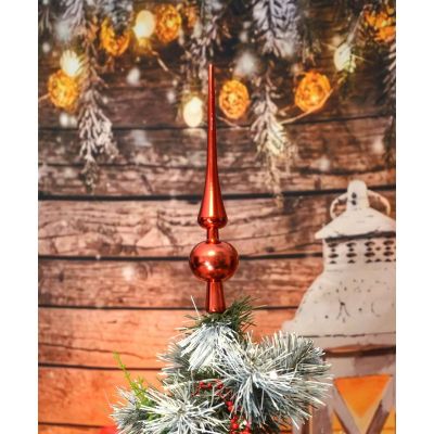 20. CHRISTMAS TREE TOP, HEIGHT 25 CM, RED