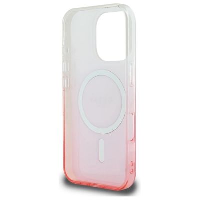 7. Guess IML Glitter Gradient MagSafe Case for iPhone 16 Pro - Pink