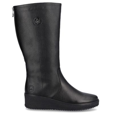 15. Rieker W RKR237B Leather Waterproof Boots Lined with Lambswool