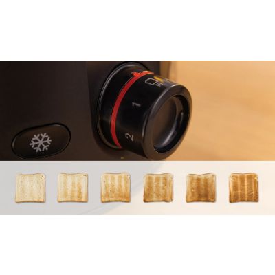 7. Bosch TAT2M123 2-Cup Toaster 950W Black