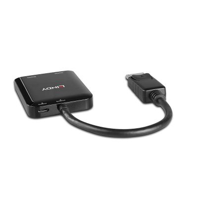 5. Lindy 38430 DisplayPort 21600 Mbit/s Hubs and Concentrators Black