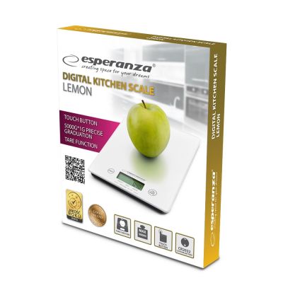 4. Esperanza Lemon EKS002W kitchen scale (white)