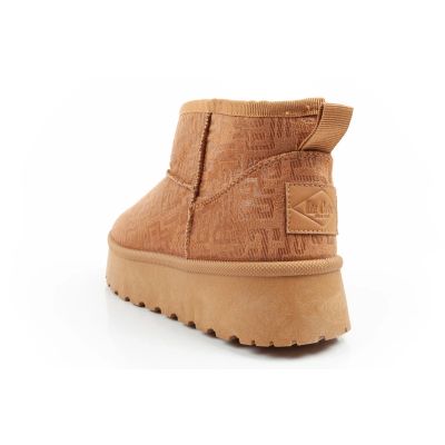 5. Lee Cooper women's winter snow boots, fashionable fur lined ankle boots, brown