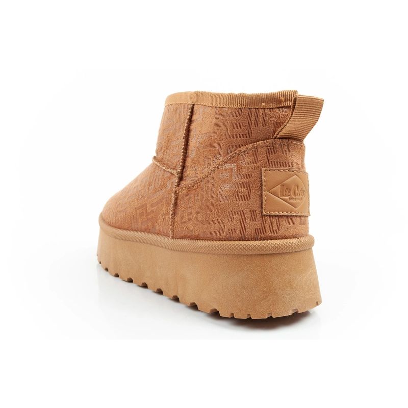 5. Lee Cooper women's winter snow boots, fashionable fur lined ankle boots, brown