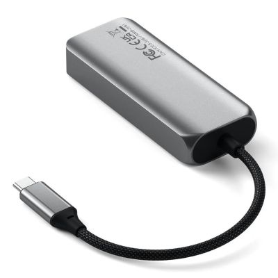 4. Satechi 4-In-1 USB-C Hub - hub for USB-C mobile devices (3x USB-C 3.2 gen2 10Gbps, 2.5 Gigabit Ethernet) (space gray)