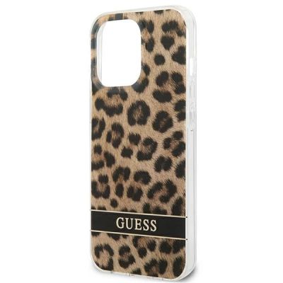 6. Guess GUHCP13LHSLEOW iPhone 13 Pro / 13 6.1" brown/brown hardcase Leopard