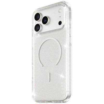 2. CARE by PanzerGlass Flagship Urban Explorer Case w. White MagSafe for iPhone 17 Pro Max - Clear Glitter