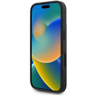 5. DKNY Checkered Pattern Magsafe iPhone 16 Case - Black