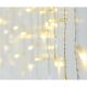17. CHRISTMAS TREE LIGHTS OUTDOOR LIGHT CURTAIN 360 LED CONTROLLER TIMER WARM WHITE TRANSPARENT CABLE