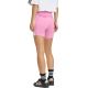 3. Women's adidas Essentials 3-Stripes High Waisted Biker Shorts Pink KT1625