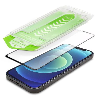4. 9H tempered glass with mounting frame for iPhone 14 Plus Wozinsky Premium Glass - black