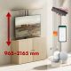 11. MACLEAN ELECTRIC CEILING/FLOOR MOUNT, EXTENDABLE, 43''-88'', VESA 600X400, MAX 60KG, 100-240V AC, 50/60HZ; MC-125